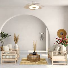 Mantra Ventilatore Da Soffitto Flower Marrone D. 50 Cm