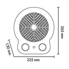 Argo Termoventilatore 2000w 2 Velocita' Nero