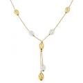 collana donna oro giallo bianco gl100302