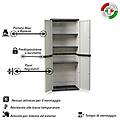 - armadio in resina tuttopiani a due ante 65x37x165 cm