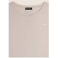 t-shirt con inserto posteriore in sangallo white sand donna extra large
