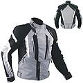 a-pro giacca cordura moto tessuto impermeabile sport touring sfoderabile grigio l