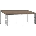 - gazebo a parete 6x3 m talpa in tessuto