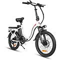 bicicletta elettrica pieghevole cy20. batteria da 20'' 36v 12ah