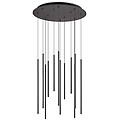 Ideal Lux Filo Led A Sospensione 12 Luci Nero