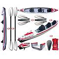 - canoa gonfiabile air breeze full hp 3 107189 + 2 pagaie touring-4 div. in 4 parti tahe /