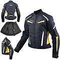 a-pro moto giacca donna sport impermeabile tessuto riflettente fluo m