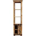 milanihome. it libreria legno di mango di design moderno industrial cm 50x40x1 marrone 50 x 180 x 40