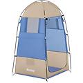 tenda da campeggio azzurro
