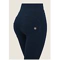 pantaloni wr. up superskinny 7/8 vita alta con decori oro dark sapphire donna xx large