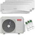 condizionatore prios r32 trial split 12000+12000+12000 btu inverter a++ unità esterna 8 kw