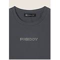 body senza maniche in jersey stretch con logo strass dark sapphire donna extra small