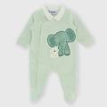 tutina in ciniglia da neonato blu taglia 1m