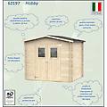 alce hobby casetta in legno porta doppia finestrata 2 5 x 2 x 2 m