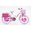 sch pink love 20 bicicletta bambina con accessori f. lli