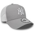 cappellino con visiera clean trucker gray / white one size