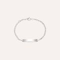 bracciale con targhetta holy oro bianco collezione holy oro bianco
