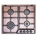 piano cottura gas 4 zone family fro 46 asv rame (60cm)