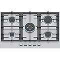 serie 6 pcq7a5i90 piano cottura a gas 75 cm acciaio inox