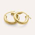 orecchini a cerchio gold essence oro giallo collezione gold essence oro giallo