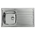 lavello 1 vasca (86x50cm) nihal inox satinato 010843scssx