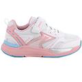 sneakers da bambina bianco e rosa con strap taglia 34