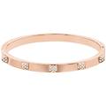 bracciale rigido tactic bianco finitura in tono oro rosa s