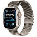 watch ultra 2 gps + cellular 49mm cassa in titanio con titanio naturale milanese loop m (mx5r3ty/a)