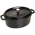 - cocotte in ghisa con coperchio diametro 31 cm capacità 5. 5 lt colore nero linea la