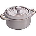 ceramique mini cocotte rotonda 10 cm grigio antico