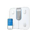 bilancia pesapersone elis 1c in vetro temperato con bluetooth app 13 parametri di analisi corporea