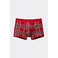 boxer cotone superior stampa tartan rosso uomo rosso taglia 7