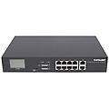 - i-swhub poe-lcd10 switch gigabit ethernet poe+ 8 porte con 2 porte rj45 uplink e display lcd