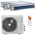 condizionatore canalizzabile duct 2 dual split 18000+18000 btu inverter a+ unità esterna 12.