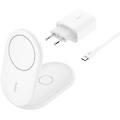 cuffie boostcharge caricabatterie wireless usb bianco per smartphone ricarica rapida per interni