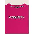 felpa donna con cappuccio comfort fit con logo maculato beetroot purple donna small