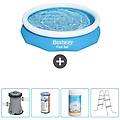 - piscina fuori terra in giro 305x66 cm blu include accessori coordinati cb60