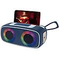 fire 13 speaker bluetooth portatile 5 effetti luci led ingressi usb/microsd/aux-in batteria