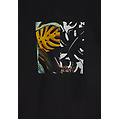 t-shirt donna in jersey modal con grafica tropical centrale nero donna large