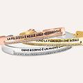 bangle sunrise acciaio rosa cristallo collezione sunrise rosa