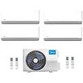 climatizzatore condizionatore quadri split inverter breezeless e 9000+9000+9000+9000 btu a++ con