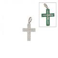 croce da donna double face in oro bianco 803321725559
