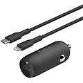 boost?charge caricabatteria da auto rapido da 30 w design compatto con porta usb-c pd cavo da usb-c