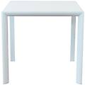 tavolo con struttura in alluminio 80 x 80 cm 74 l x 35 p x 70 5 h bianco 80 x 75 x 80 cm
