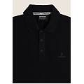 polo in piquet con colletto classico black uomo extra large