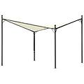 - gazebo 350x350 cm da esterno giardino con struttura in acciaio resistente e copertura irregolare