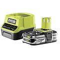 caricabatterie + batteria al litio one+ rc18120-125 18v 2. 0ah