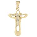 croce uomo oro giallo bianco gl100506