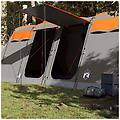 - tenda familiare a tunnel 8persone grigia arancione impermeabile