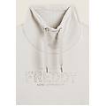 felpa sportiva da donna con spacchi laterali e logo frontale white sand donna extra large